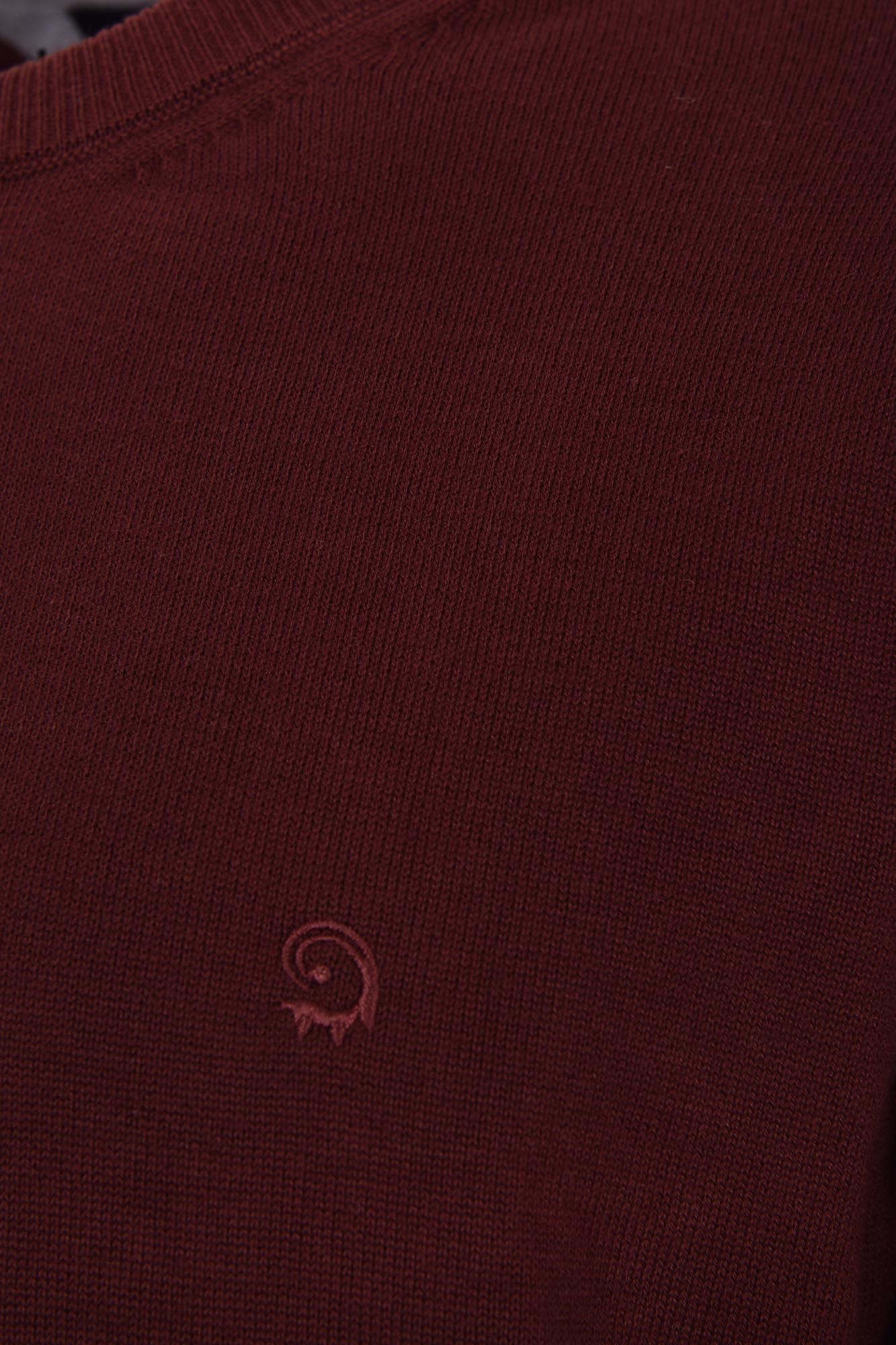 بافت یقه گرد ساده