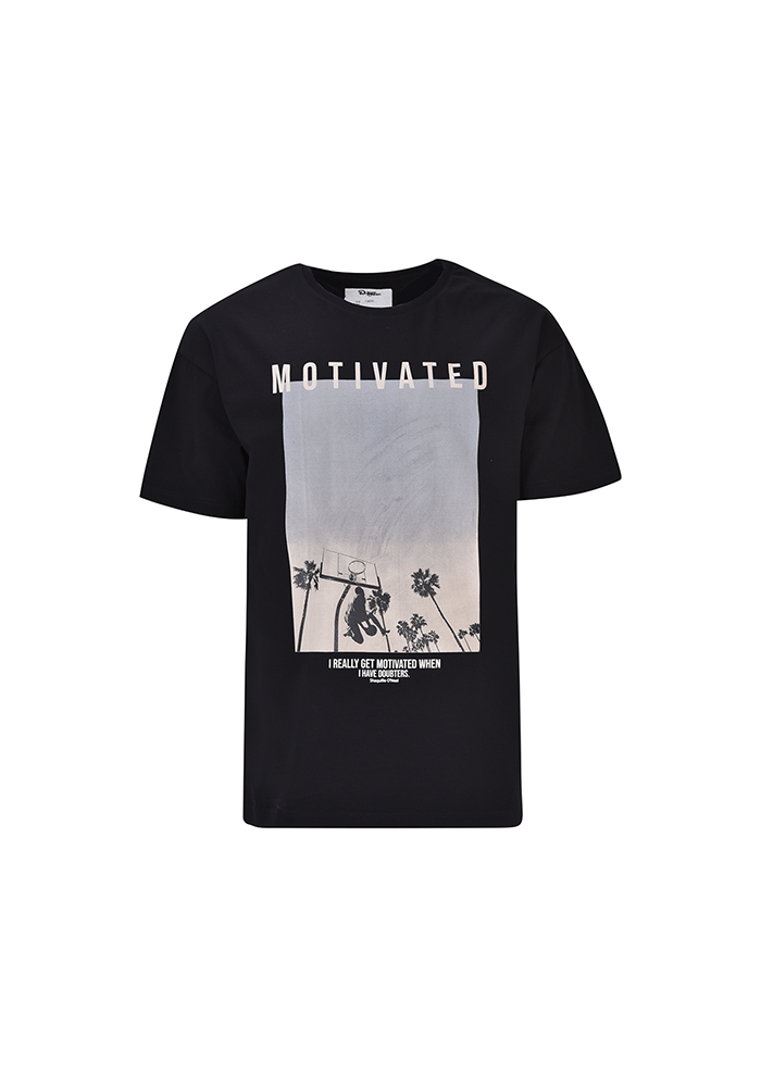 تی شرت مردانه چاپی آستین کوتاه