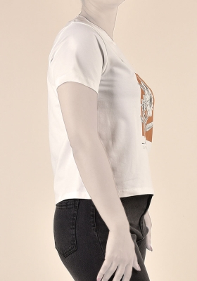 تی شرت زنانه آستین کوتاه چاپی