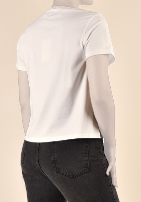 تی شرت زنانه آستین کوتاه چاپی