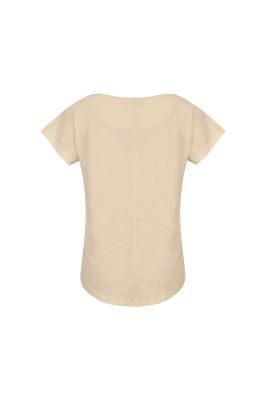 تی شرت آستین کوتاه زنانه چاپ و گلدوزی