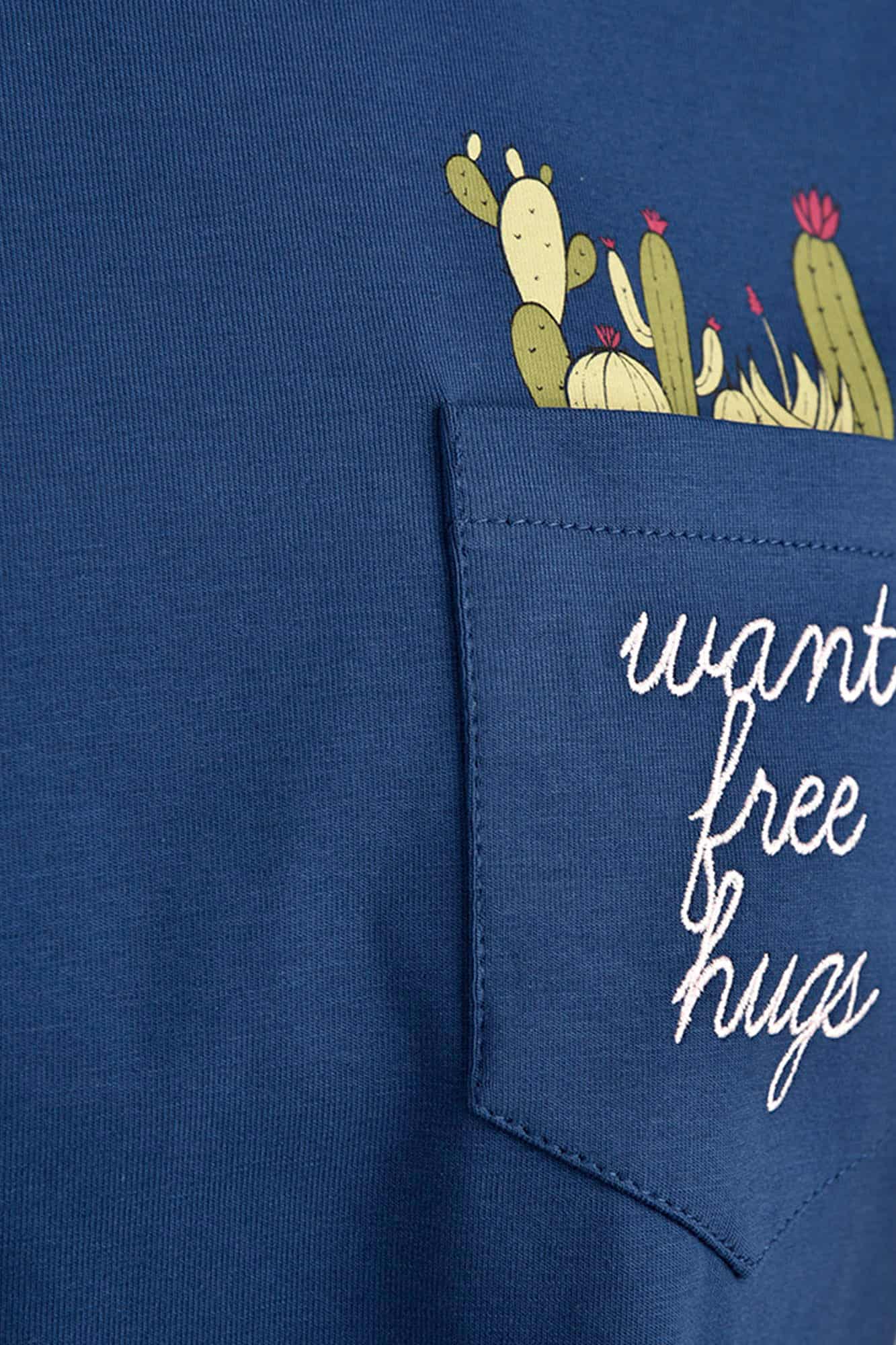 تی شرت آستین کوتاه چاپ کاکتوس