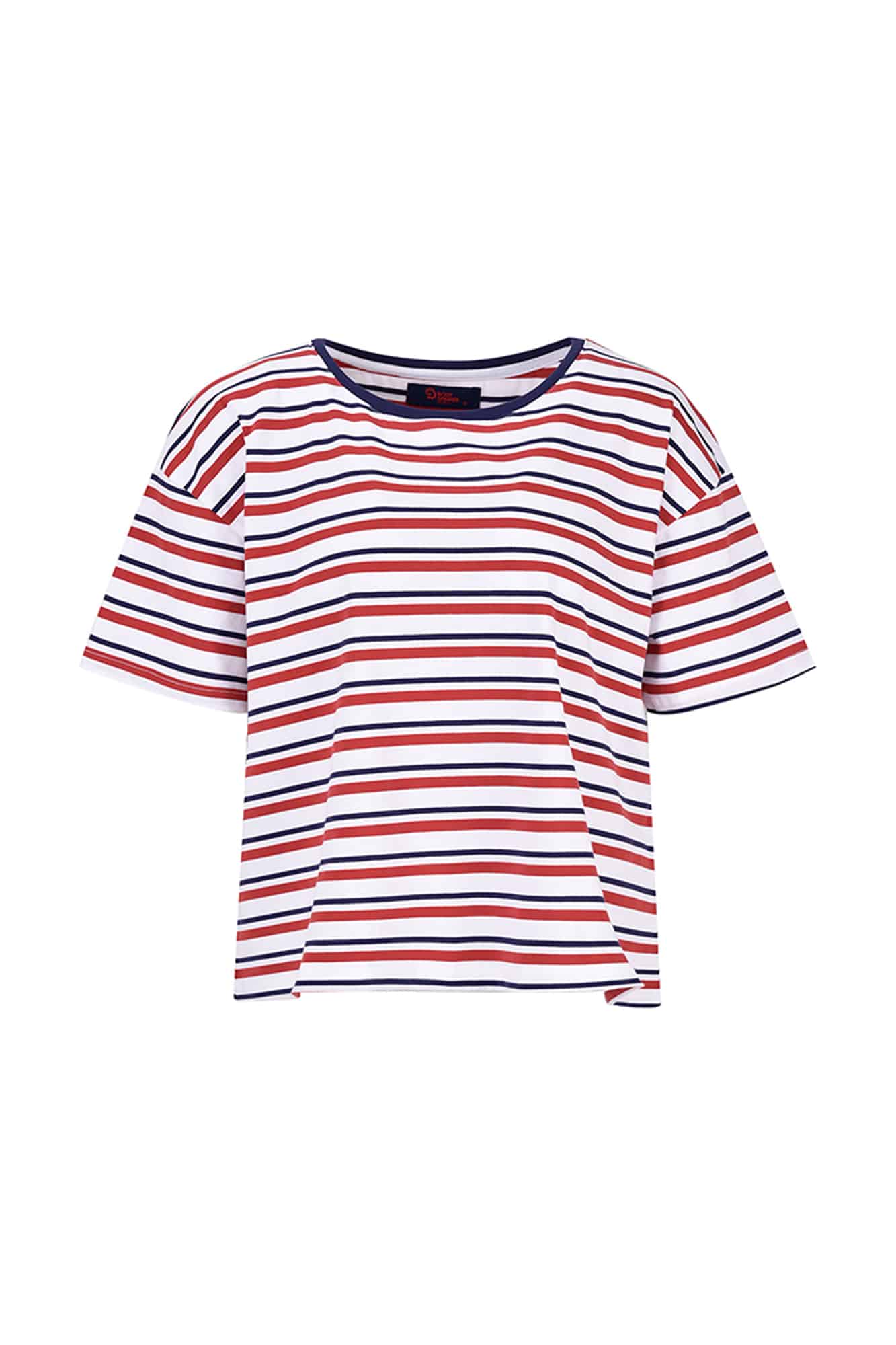 تی شرت زنانه آستین کوتاه راه راه