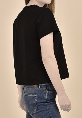 تی شرت زنانه آستین کوتاه چاپی