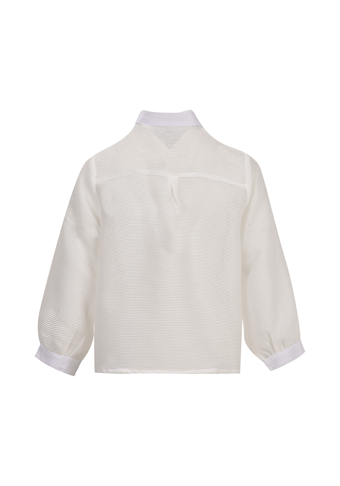 شومیز آستین بلند توری