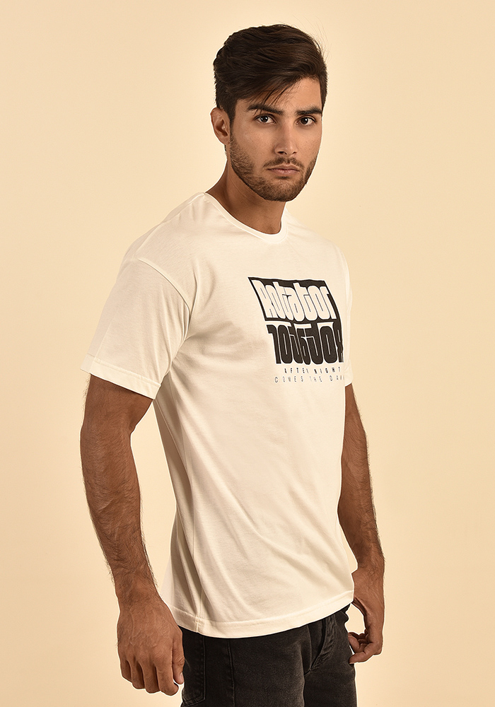 تی شرت آستین کوتاه مردانه چاپی