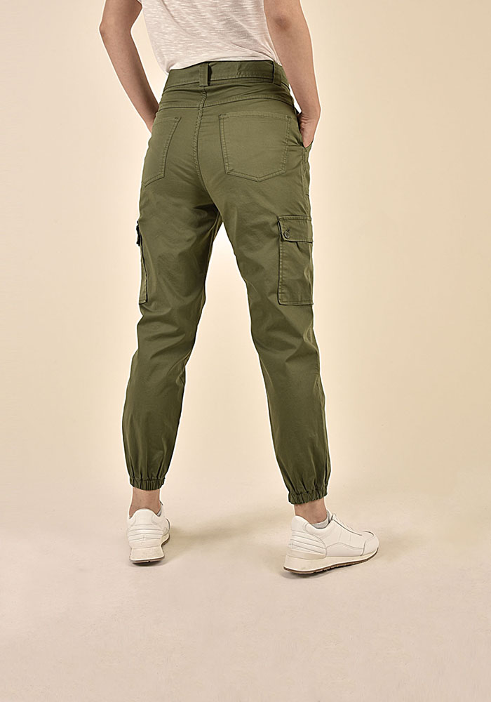 شلوار کتان شش جیب زنانه