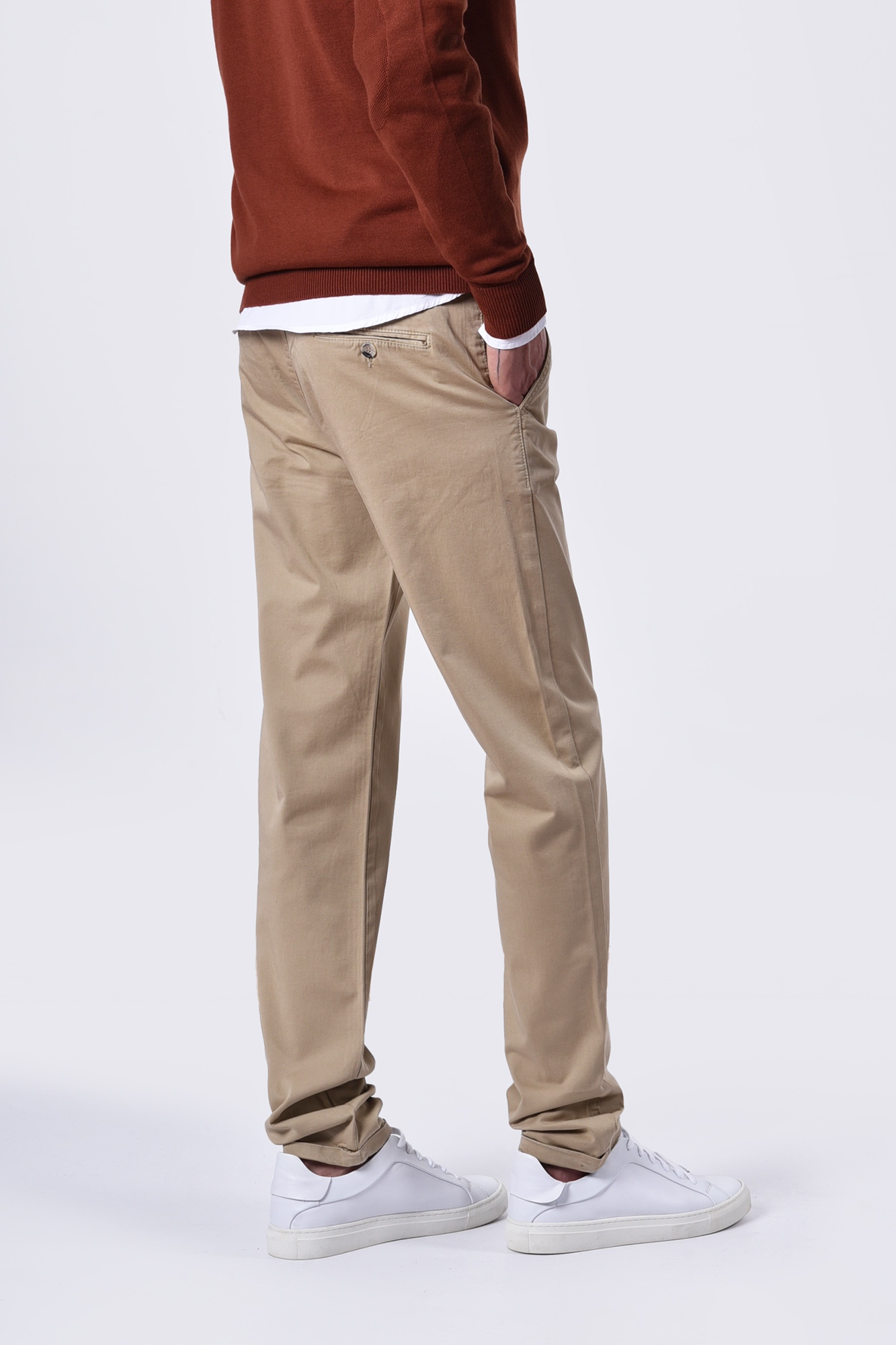 شلوار کتان اسلیم مردانه دمپا دوبل