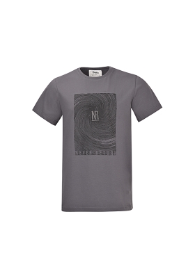 تی شرت مردانه آستین کوتاه چاپ و گلدوزی