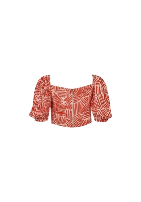 بلوز  آستین پفی