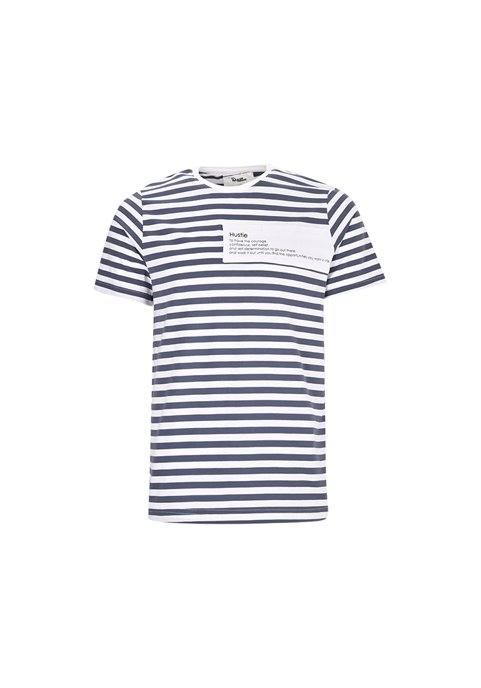 تی شرت مردانه راه راه چاپی