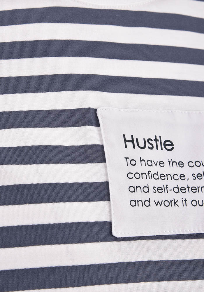 تی شرت مردانه راه راه چاپی