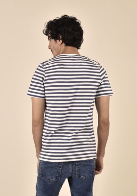 تی شرت مردانه راه راه چاپی