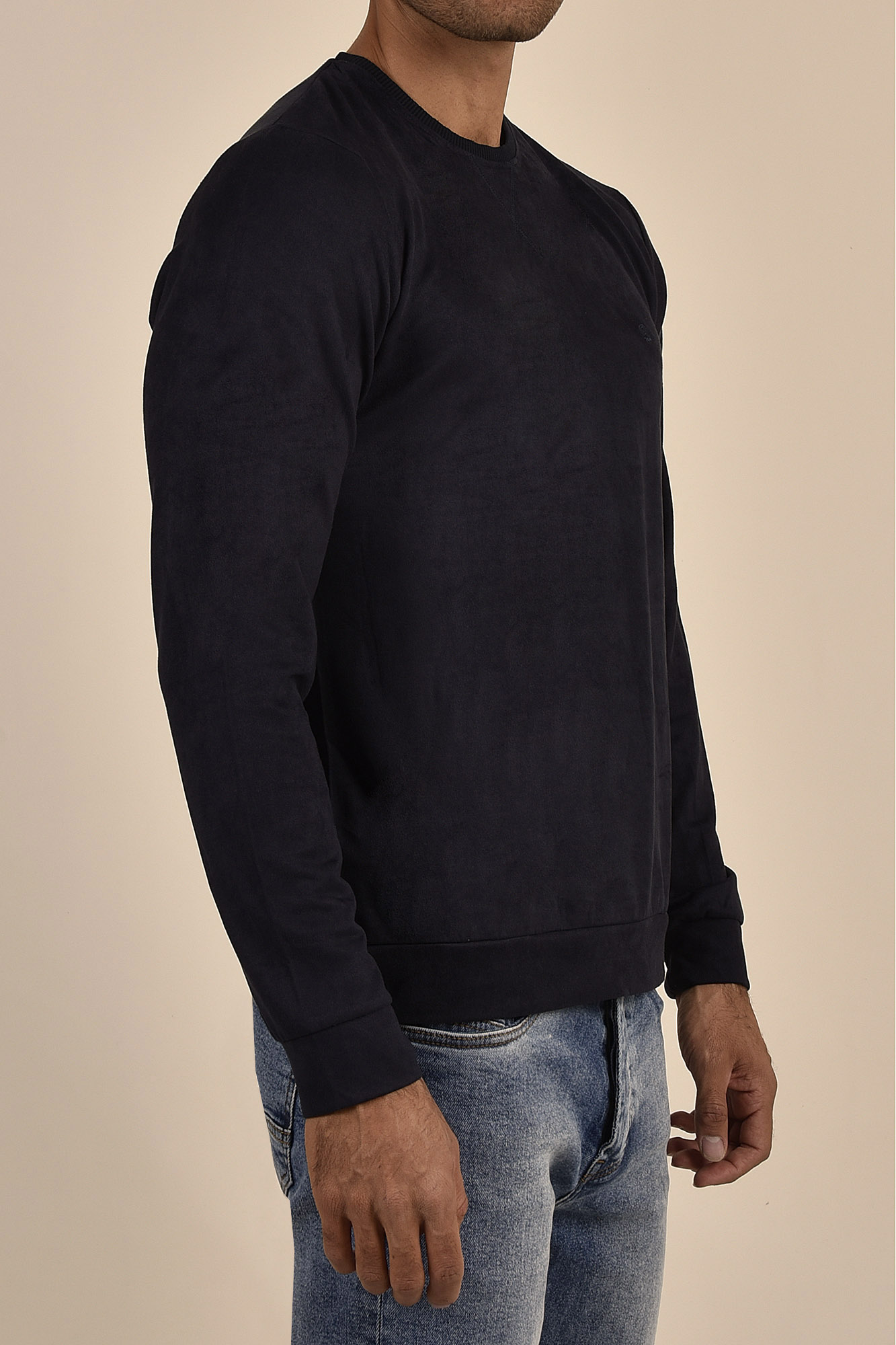 تی شرت آستین بلند یقه گرد مردانه