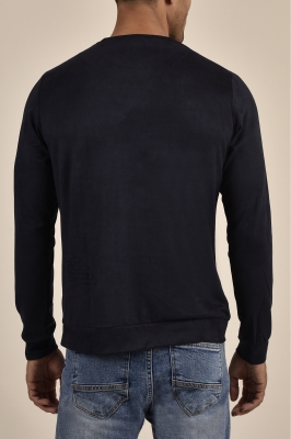 تی شرت آستین بلند یقه گرد مردانه