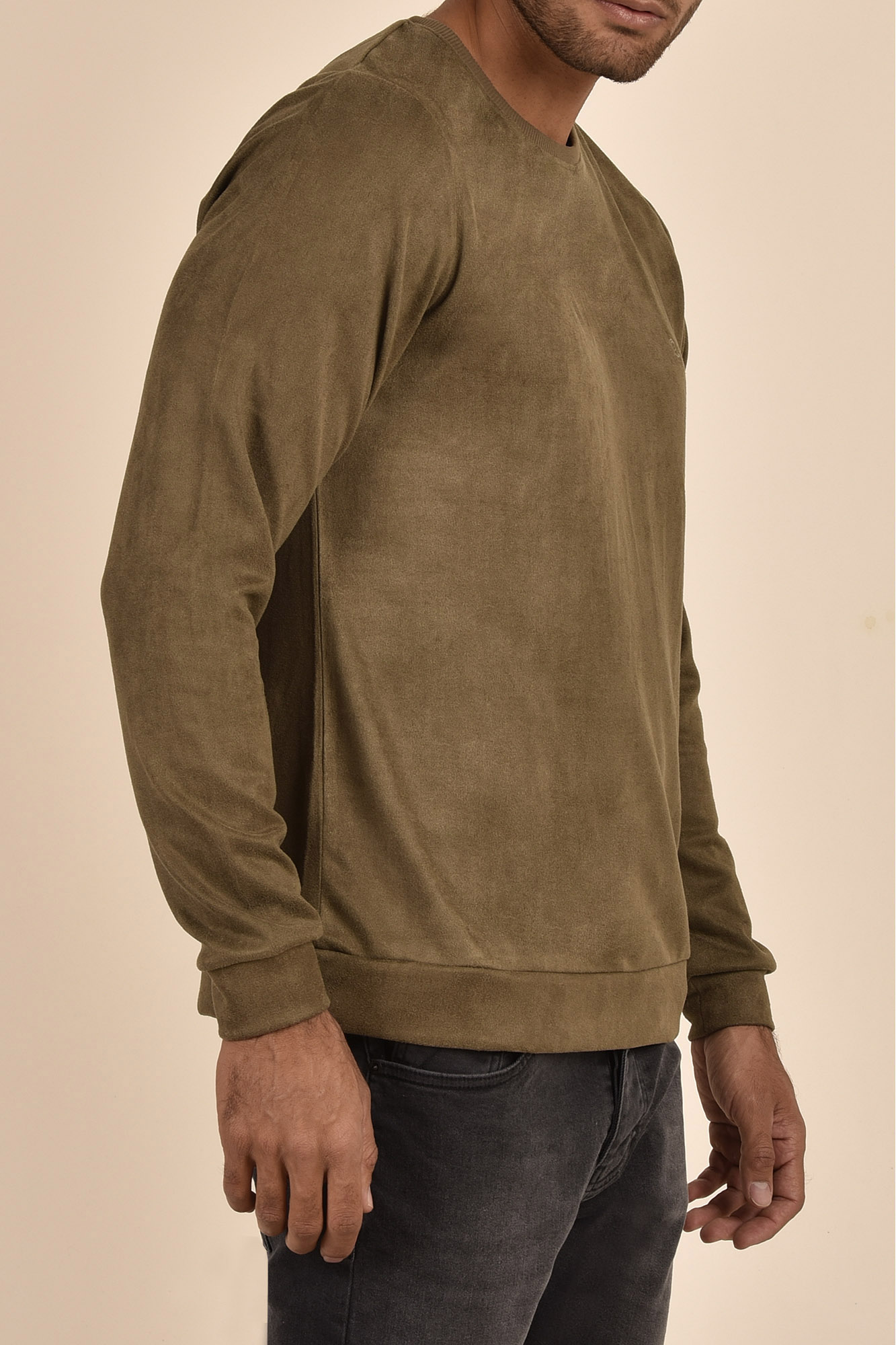 تی شرت آستین بلند یقه گرد مردانه