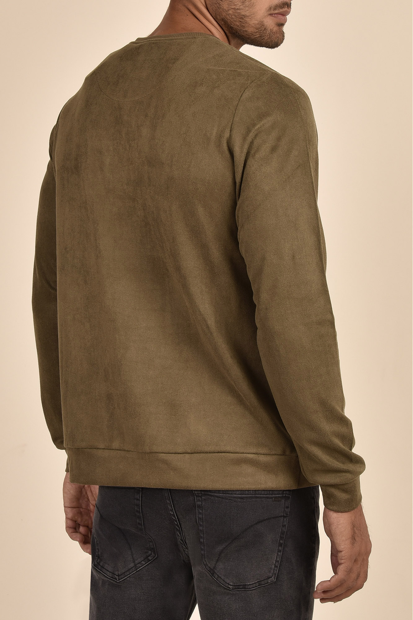 تی شرت آستین بلند یقه گرد مردانه