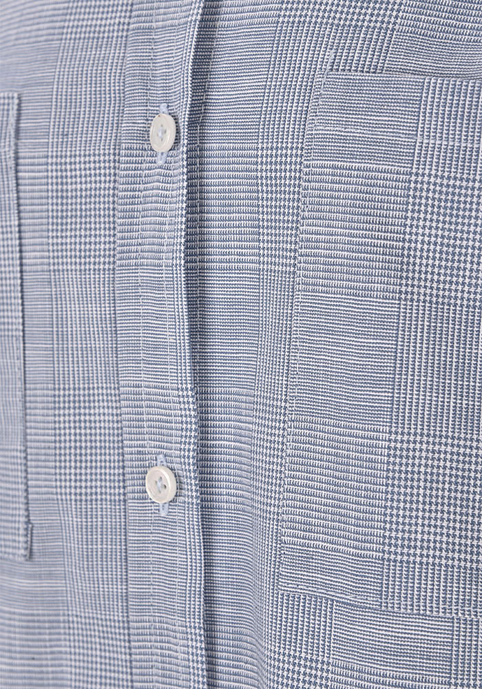 مانتو چهارخونه دوجیب