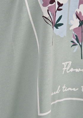 تی شرت زنانه آستین کوتاه چاپی