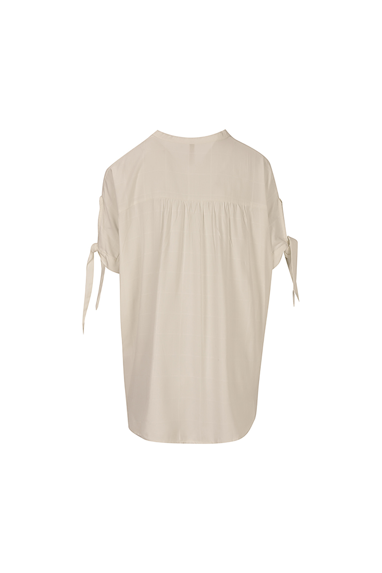 بلوز زنانه یقه فرنچ پایین پیلی دار