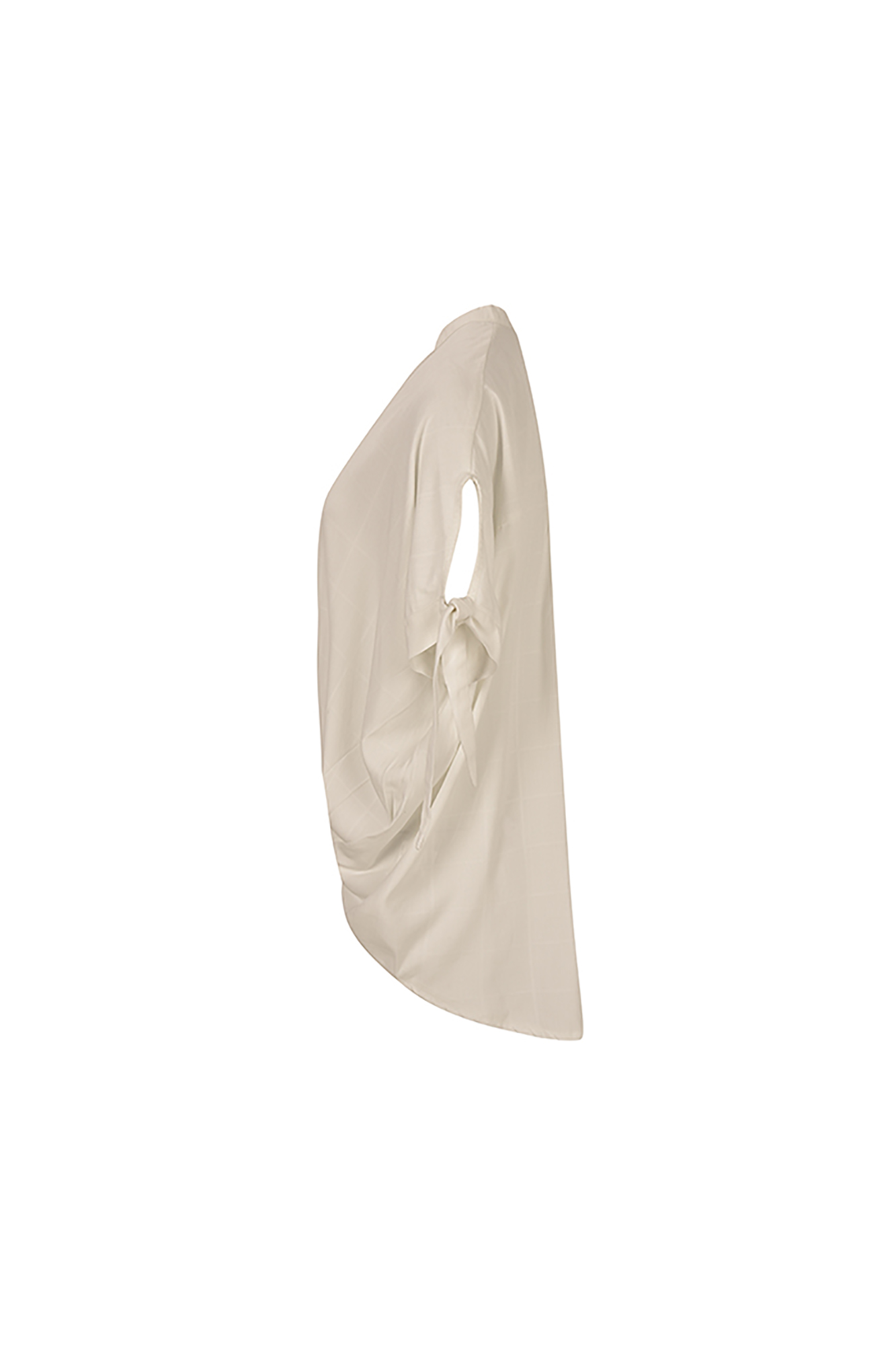 بلوز زنانه یقه فرنچ پایین پیلی دار