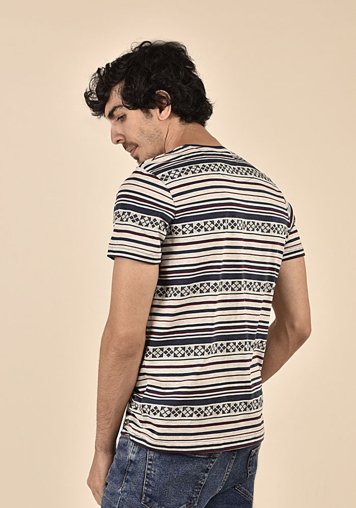 تی شرت آستین کوتاه ژاکارد مردانه