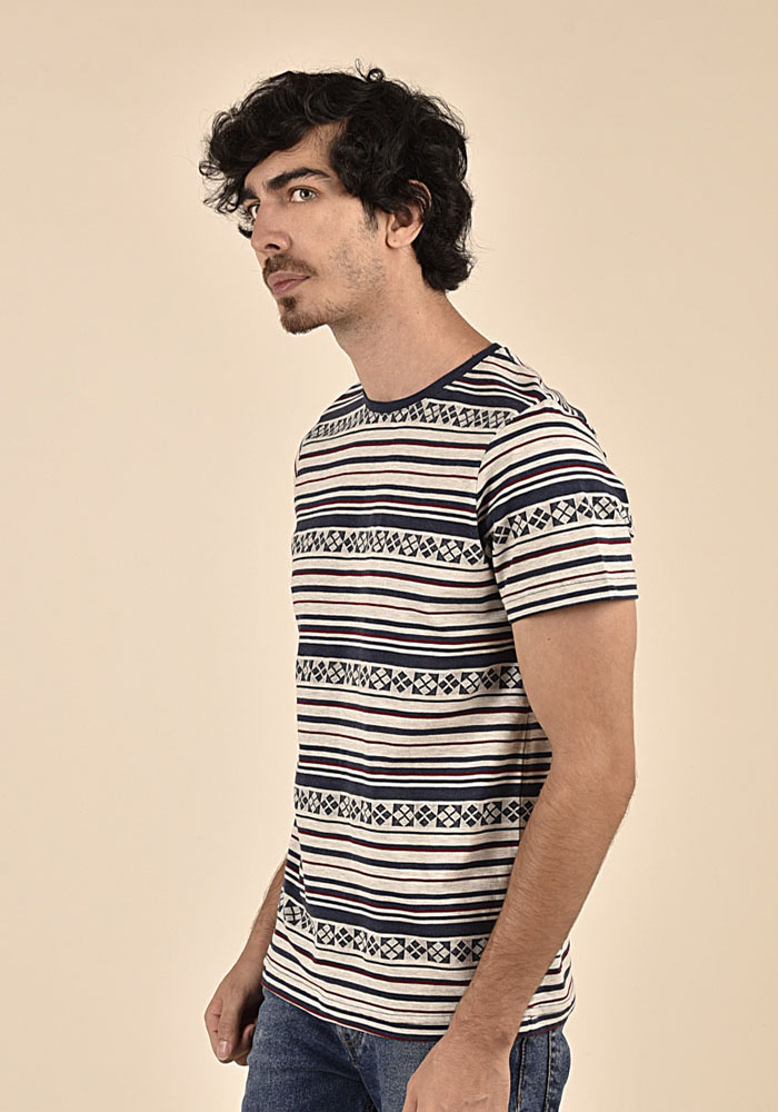 تی شرت آستین کوتاه ژاکارد مردانه