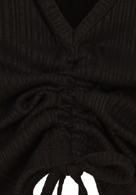 بلوز زنانه آستین کوتاه جلوگتردار