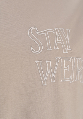 تی شرت مردانه آستین کوتاه گلدوزی دار