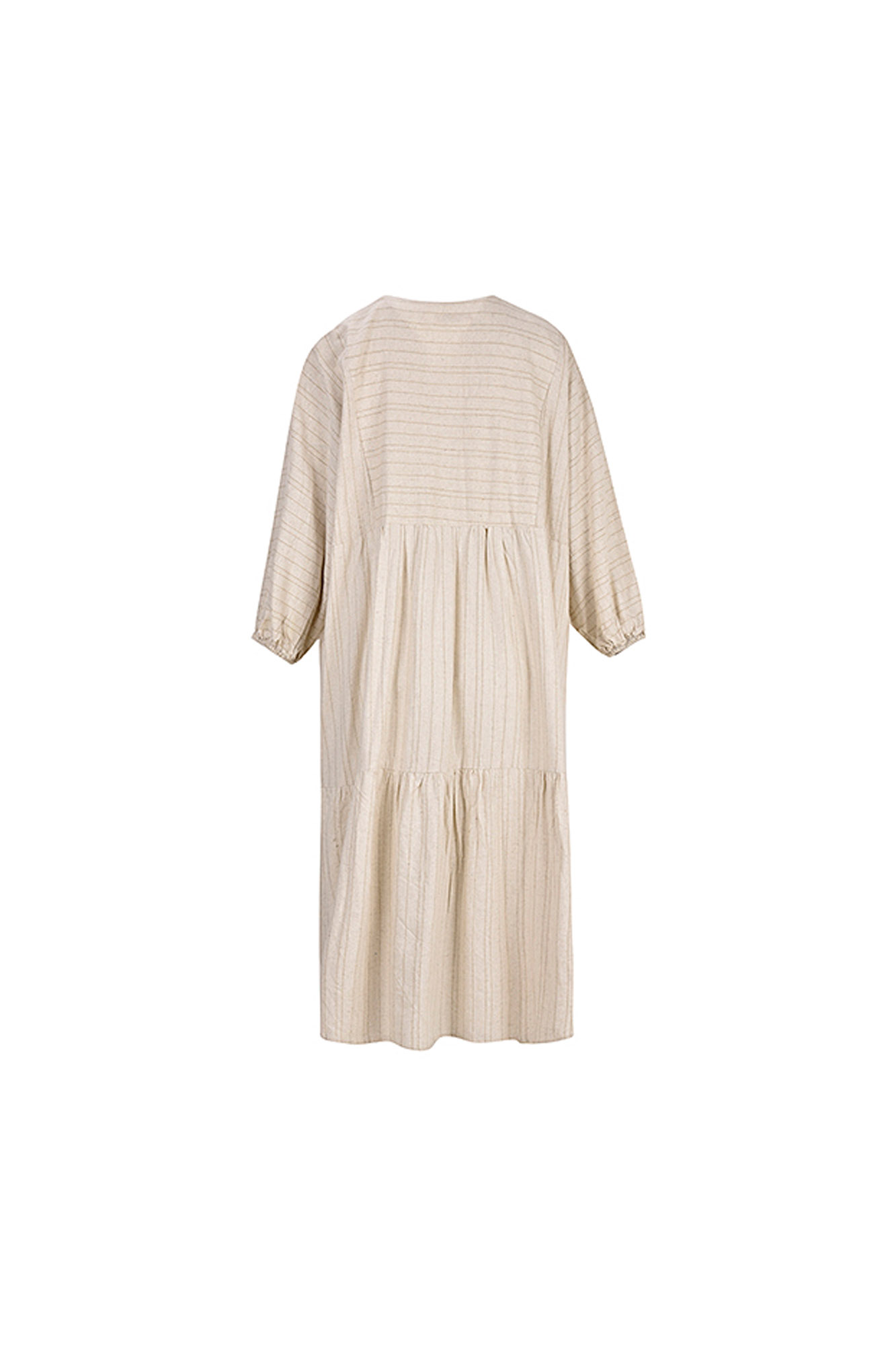 مانتو لینن راه راه پیش گلدوزی