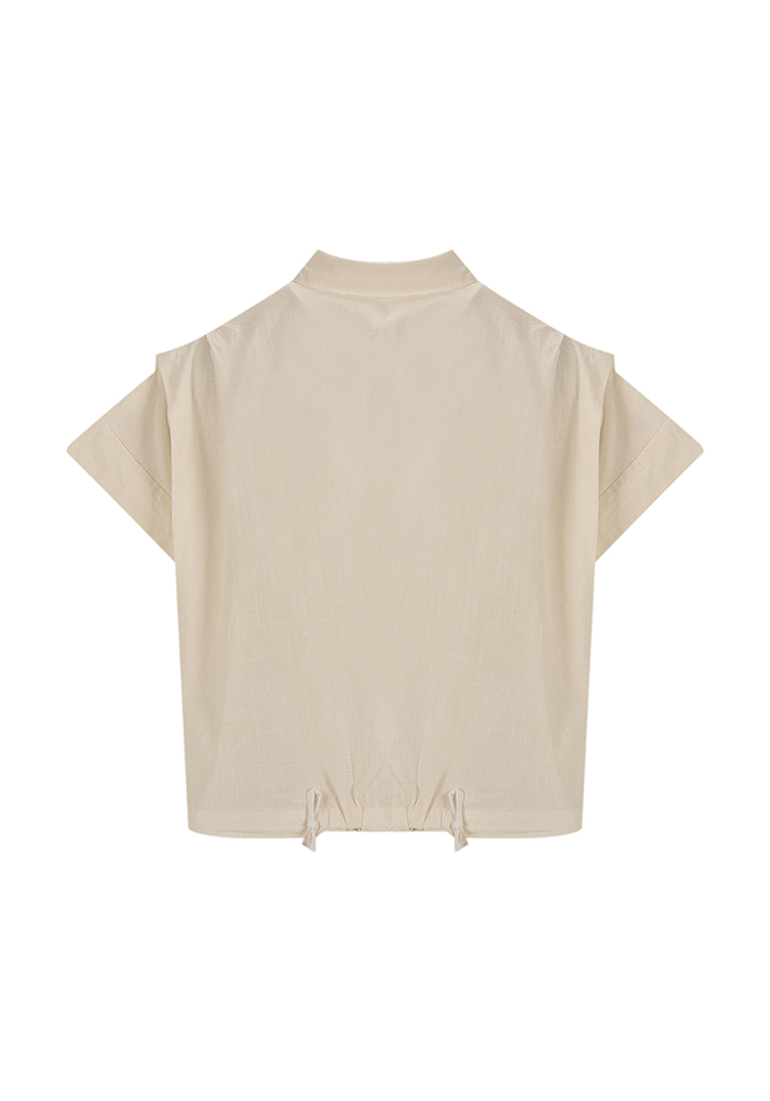 شومیز کراپ جیب از رو