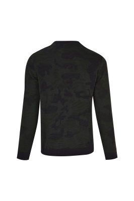 بافت یقه گرد کاموفلاژ