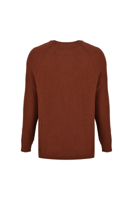 بافت یقه  گرد  آستین رگلان مردانه