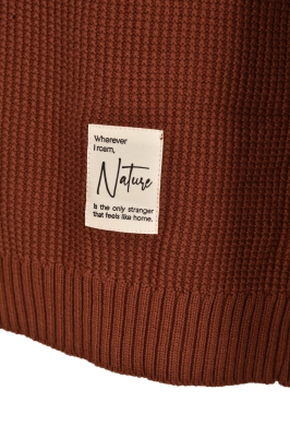 بافت یقه  گرد  آستین رگلان مردانه