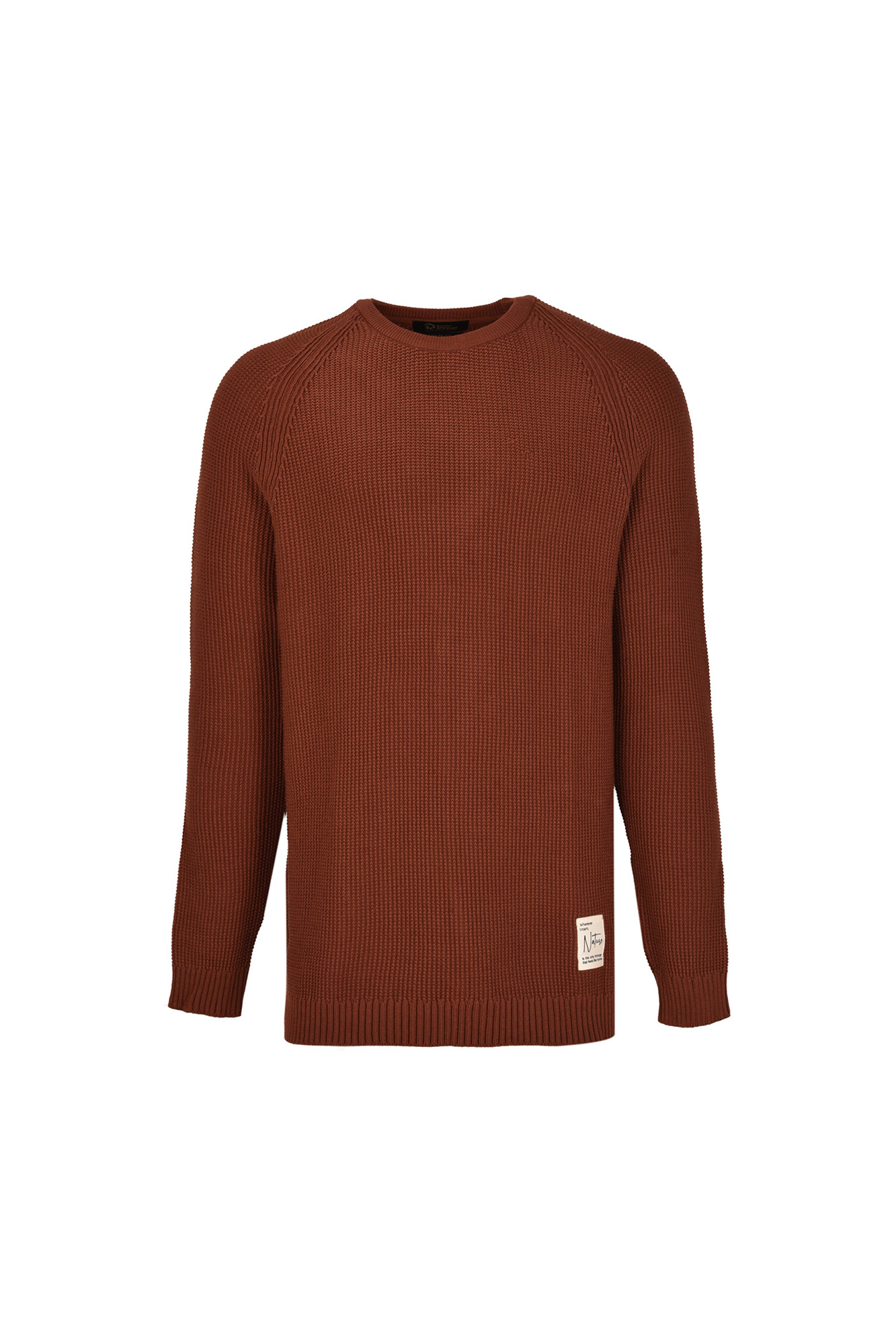 بافت یقه  گرد  آستین رگلان مردانه