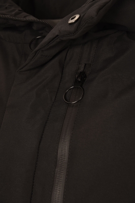 کاپشن مردانه کلاه دار بلند