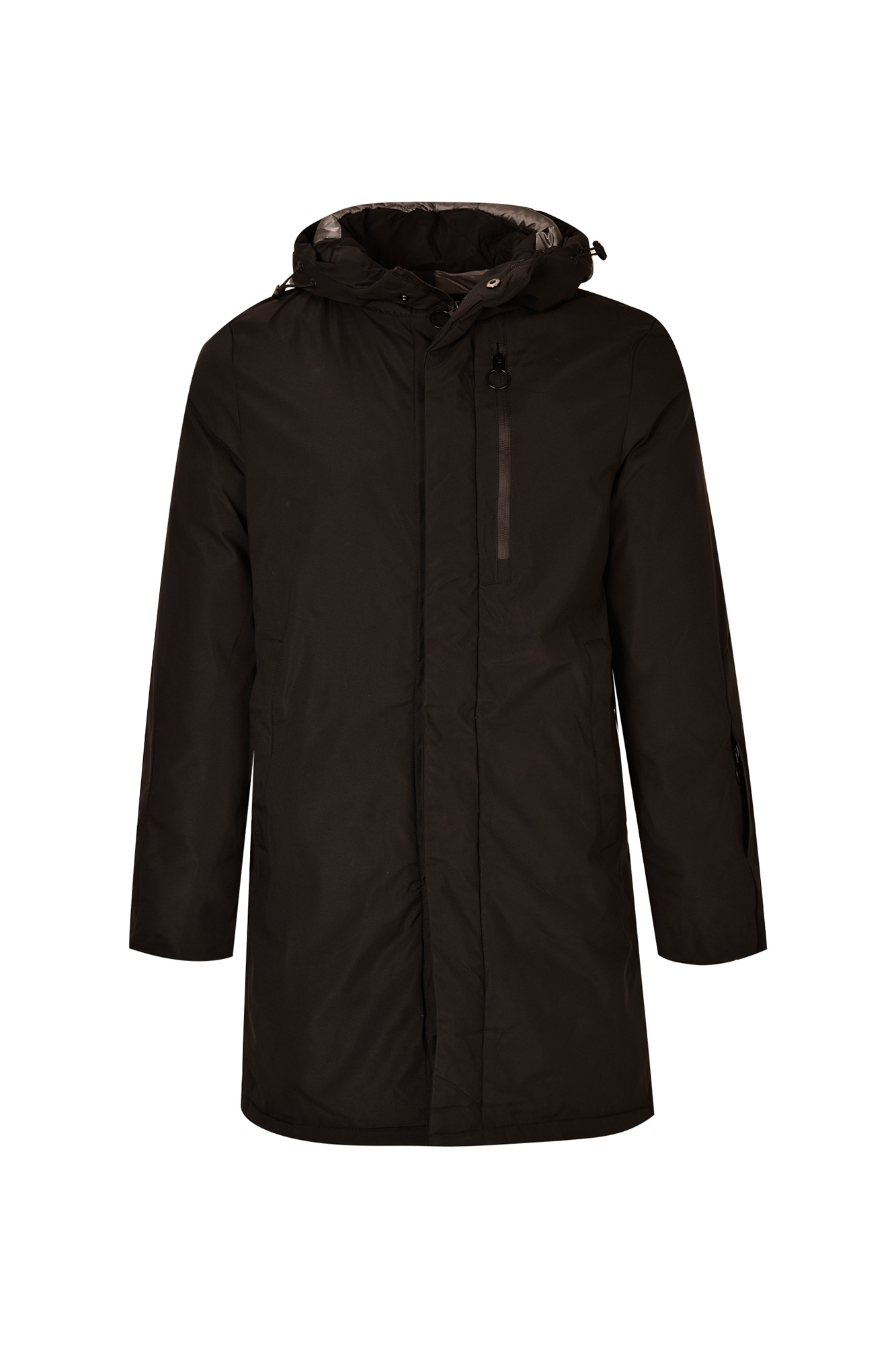 کاپشن مردانه کلاه دار بلند