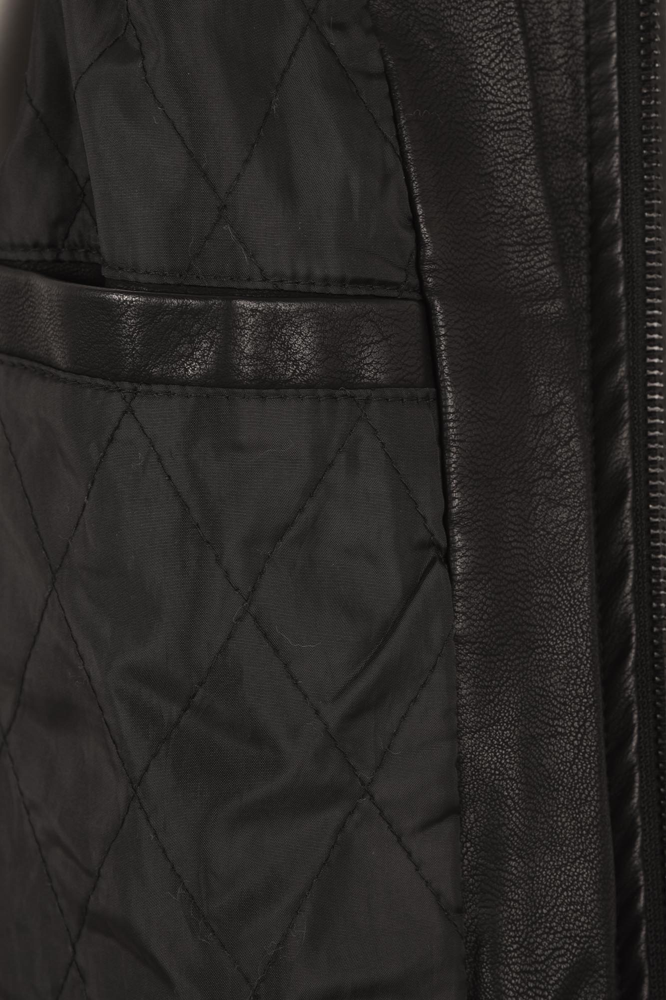 کاپشن بامبر چرم مردانه