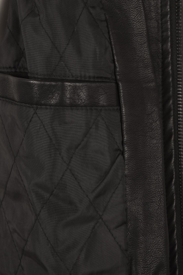 کاپشن بامبر چرم مردانه