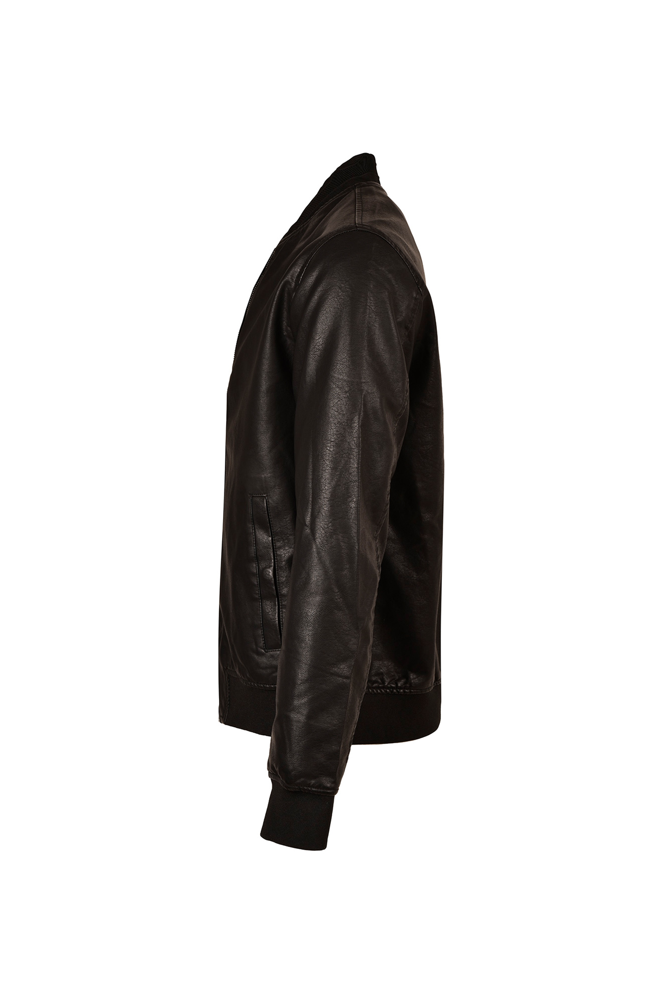 کاپشن بامبر چرم مردانه