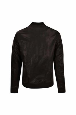 کاپشن بامبر چرم مردانه