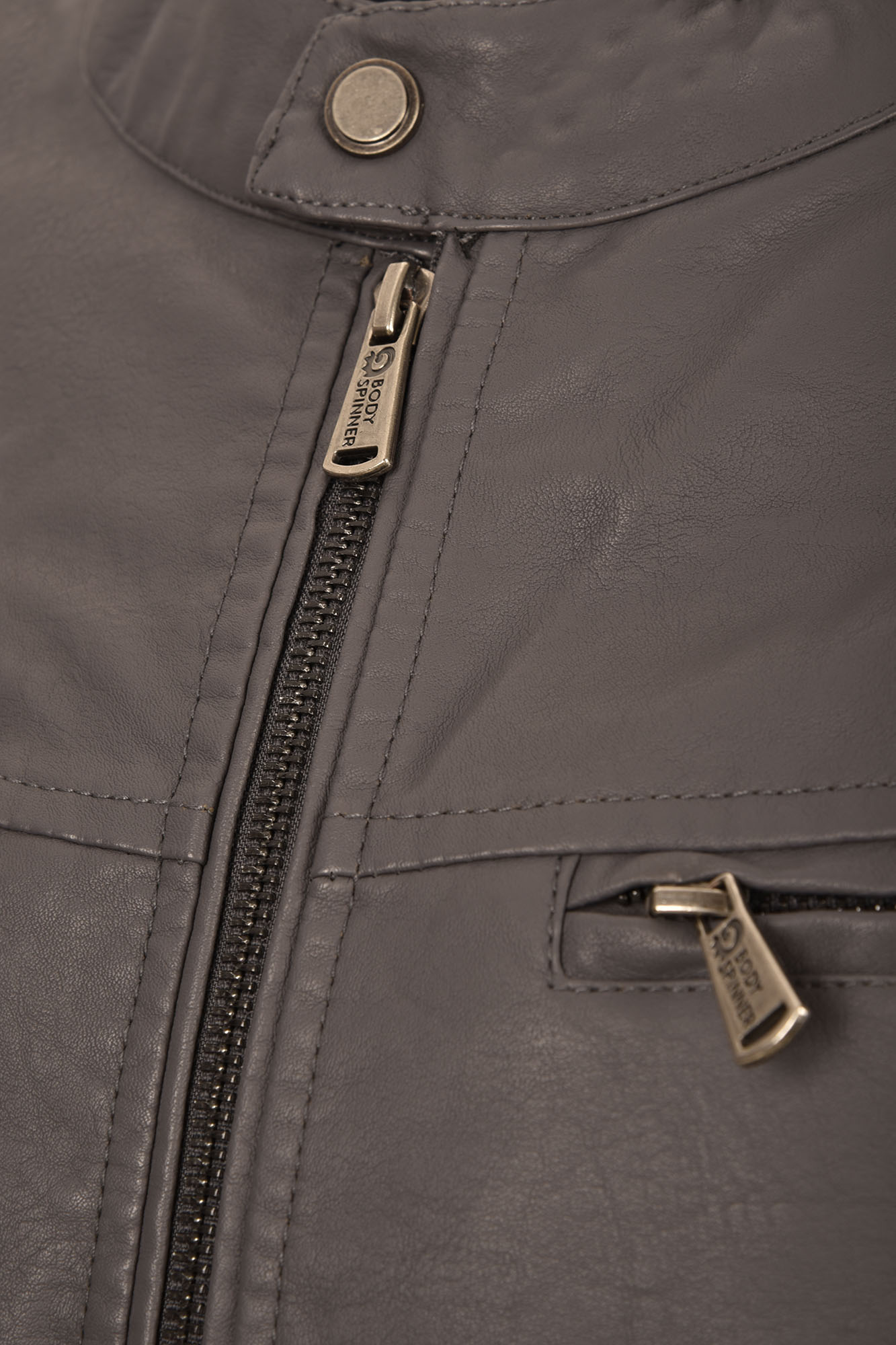 کاپشن چرم مردانه دو زیپ