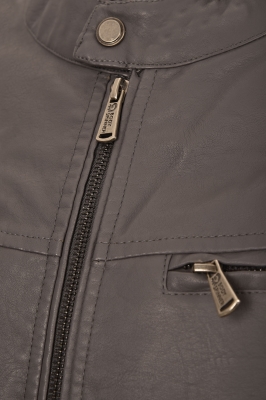 کاپشن چرم مردانه دو زیپ