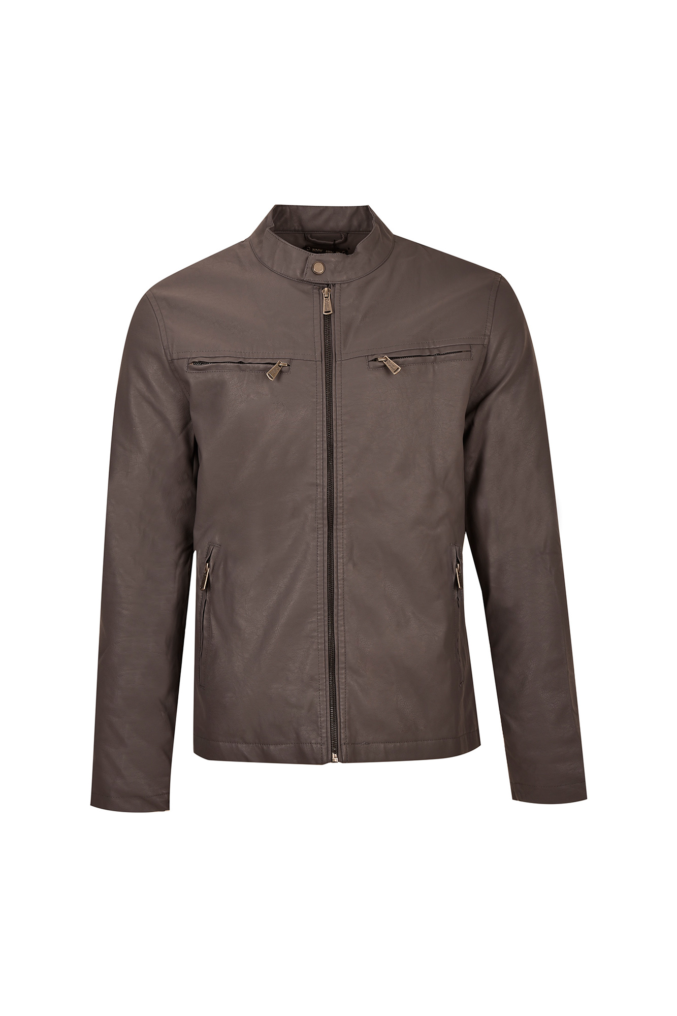 کاپشن چرم مردانه دو زیپ