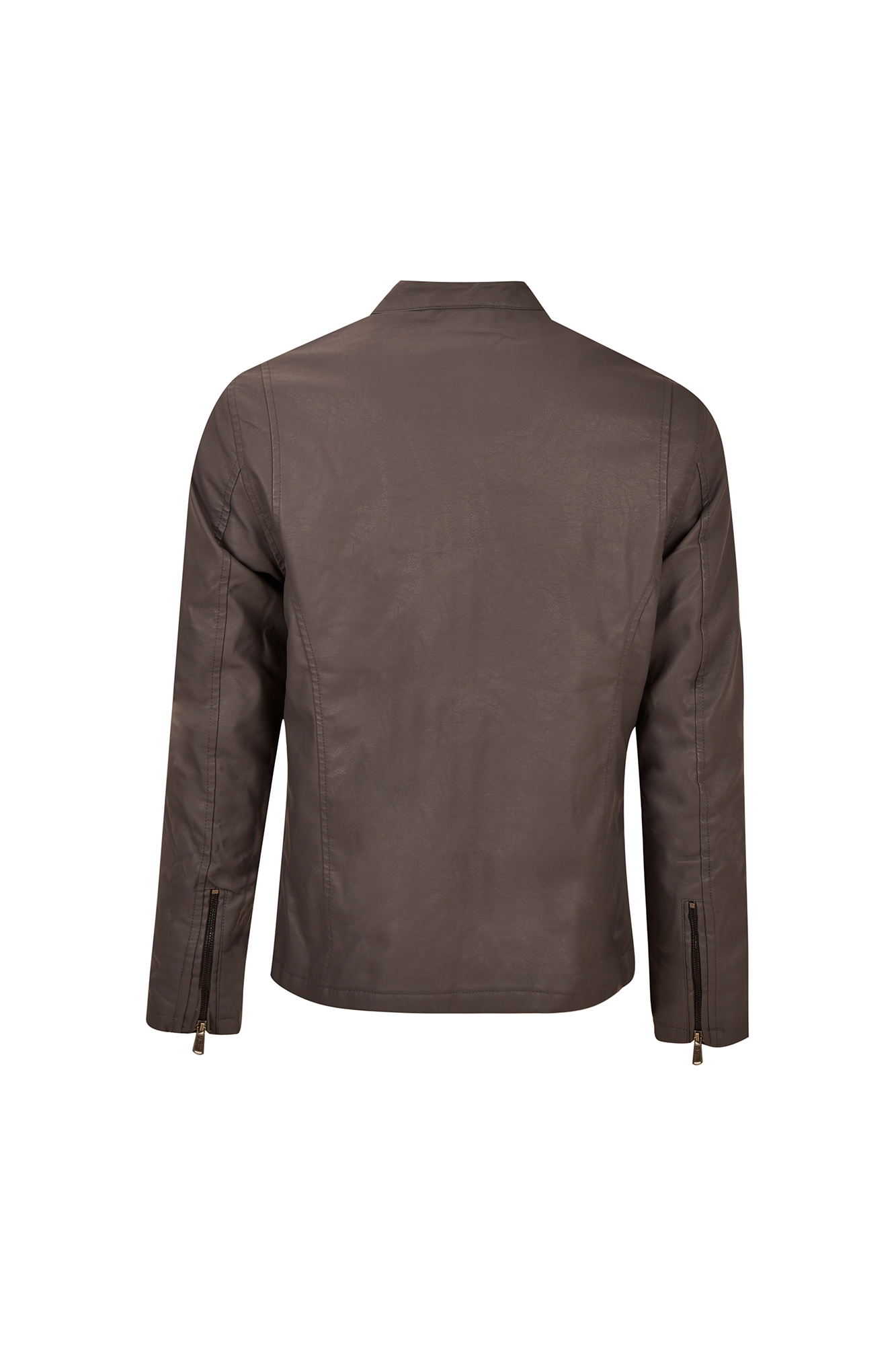 کاپشن چرم مردانه دو زیپ