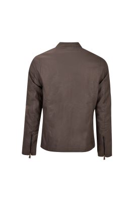 کاپشن چرم مردانه دو زیپ