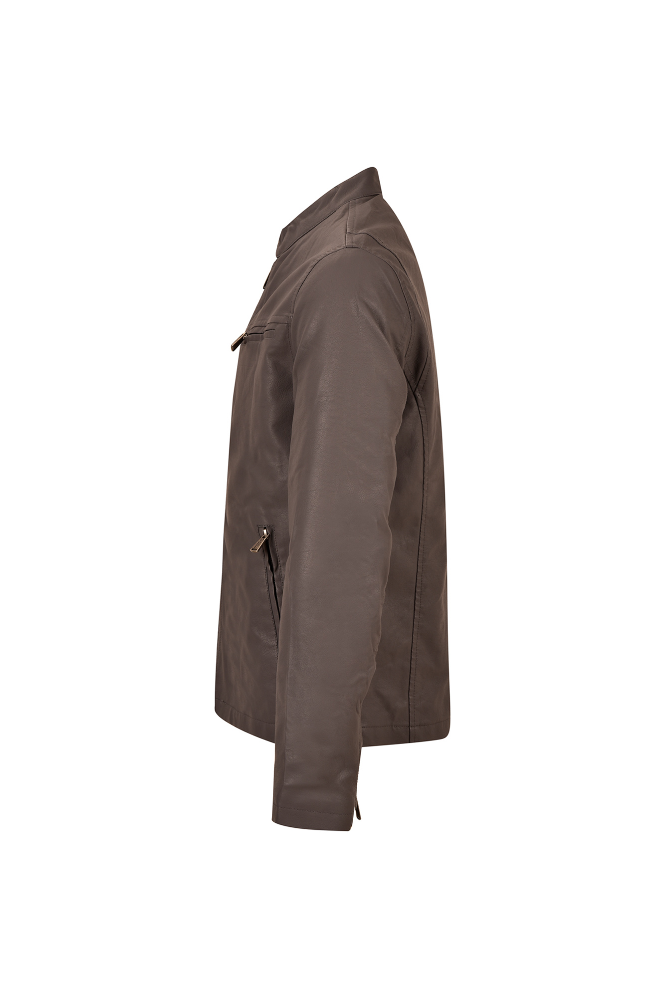 کاپشن چرم مردانه دو زیپ