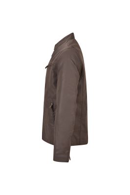 کاپشن چرم مردانه دو زیپ