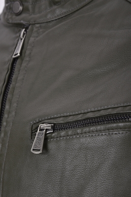 کاپشن چرم مردانه برش دار