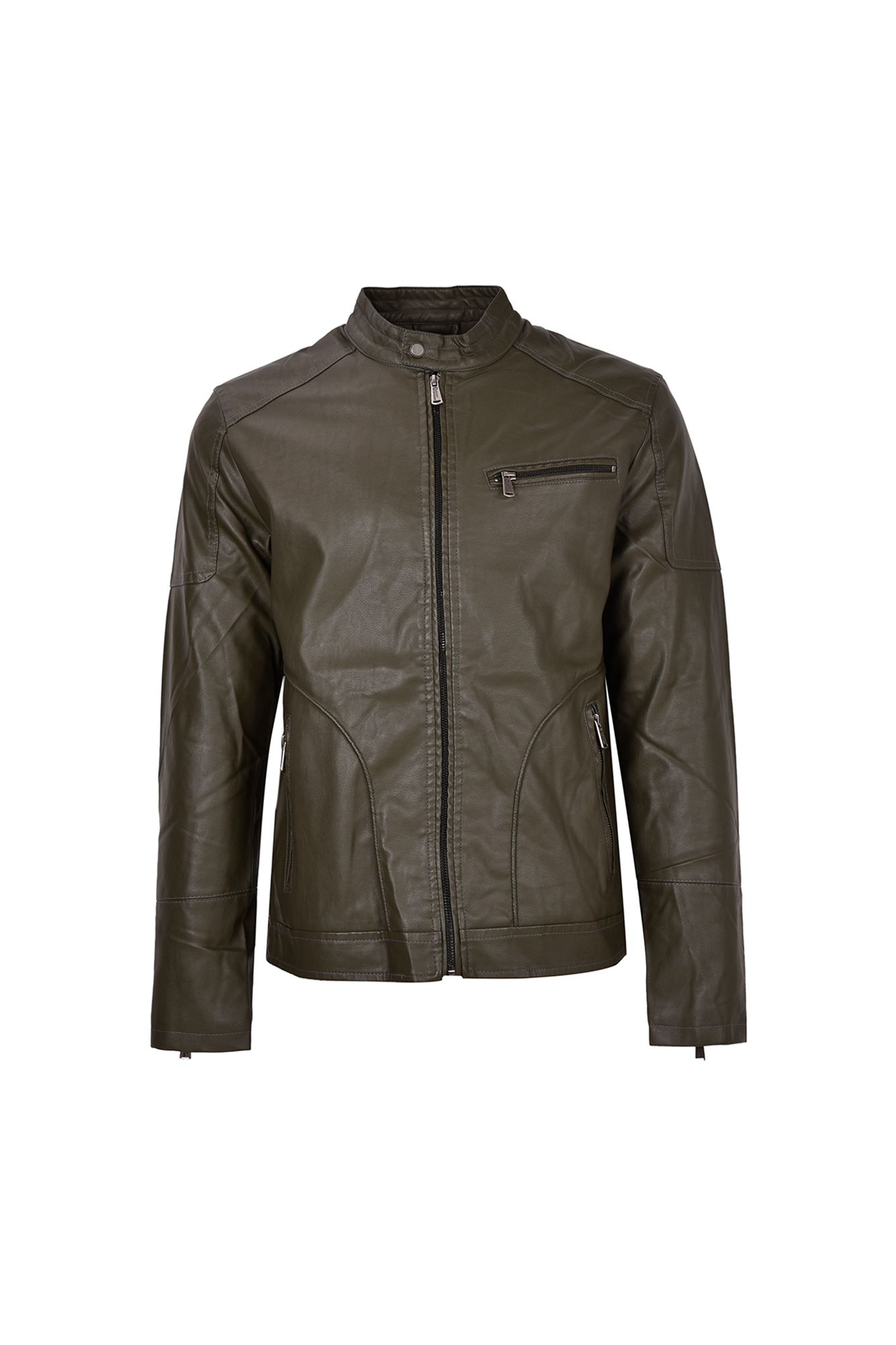 کاپشن چرم مردانه برش دار